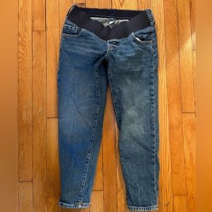 Old Navy Maternity Low Panel O.G. Straight Medium-Wash Jeans
